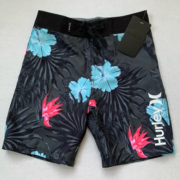 NWT Boys Hurley Swim Trunks Sz 6 - Picture 1 of 7